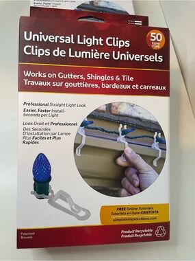 Universal Light Mounting Clips, Christmas Lights Hangers,Holiday Outdoor Lights